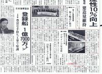 2009年10月1日の出港式、メディア各社の掲載状況